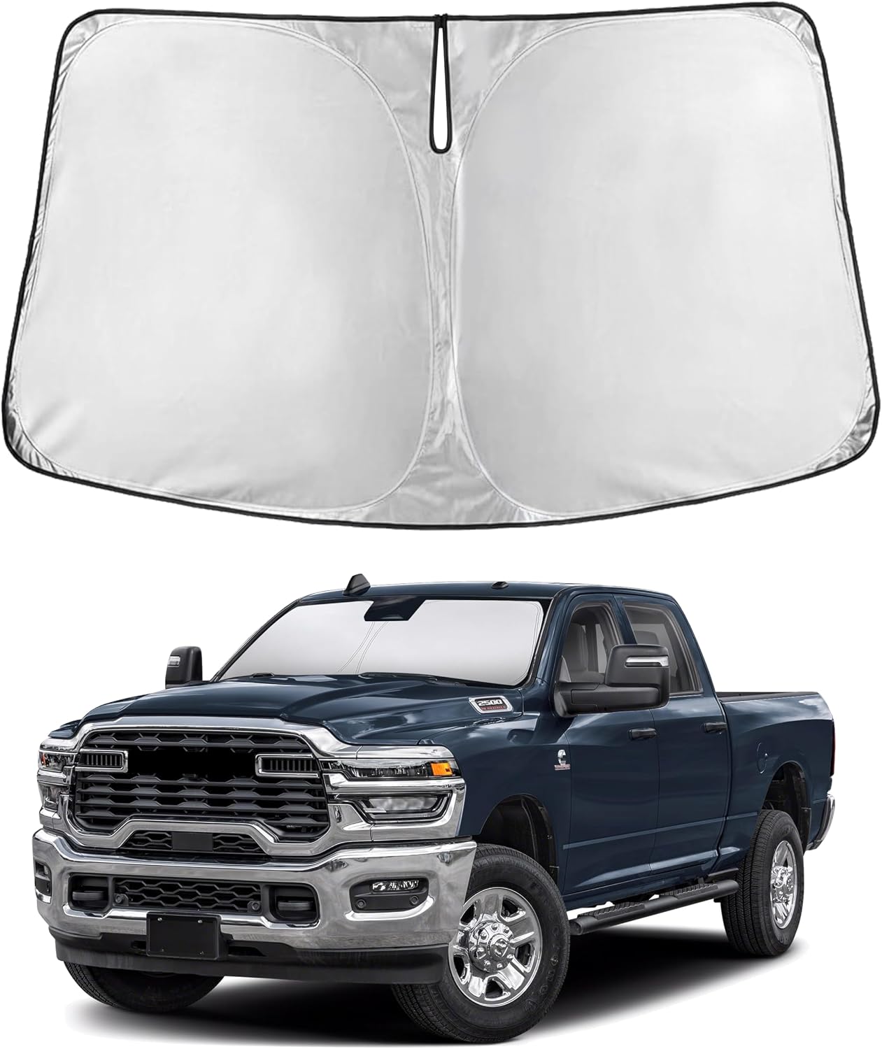 EcoNour Windshield Sunshade Compatible for Dodge Ram 1500 2019-2025 2026