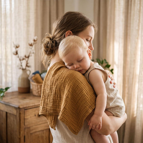 Muslin Receiving Blankets 5 Pack, Soft Swaddle Wraps for Newborn Babies