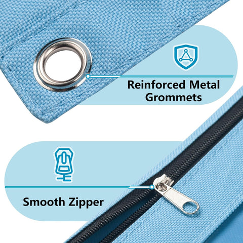 Forvencer Pencil Pouch for 3 Ring Binder, Large Pencil Case Pouch Binder