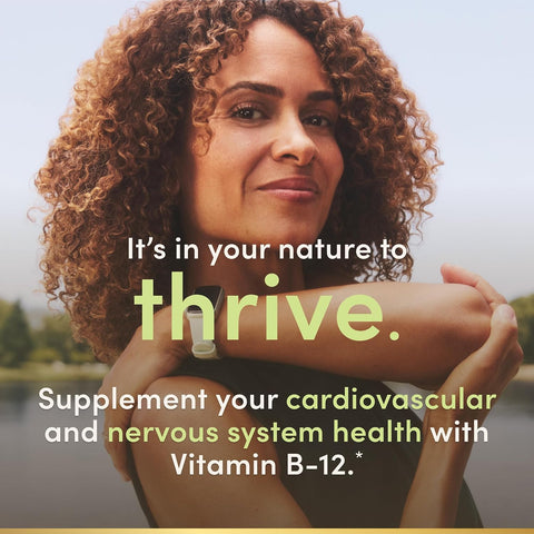 Vitamin B12 by Nature's Bounty, Vitamin Supplement, Supports Energy Metabolism and Nervous System Health, 1000mcg, 100 Tablets