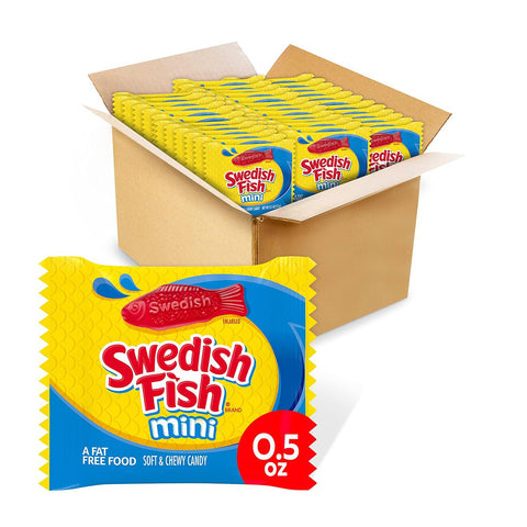 SWEDISH FISH Mini Soft & Chewy Candy, 576 Total Snack Packs (24 Bags)