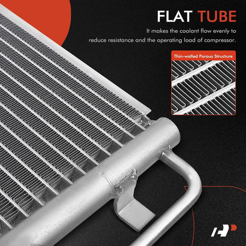 A-Premium Air Conditioning Condenser Compatible with Chevrolet & GMC