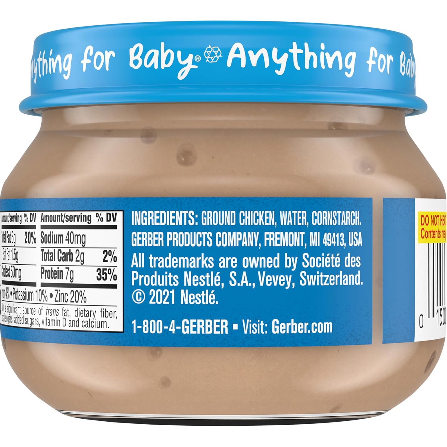 Gerber Stage 2 Chicken and Gravy Baby Food, 2.5 Oz, 10 Pack