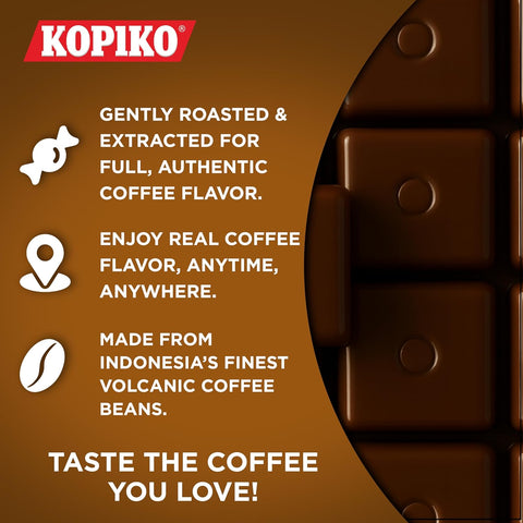 Kopiko Coffee Candy – Bold-Tasty Hard Candy from Indonesia with Real Coffee Extract – A Satisfying Boost for On-the-Go Energy (28.2oz Jar)