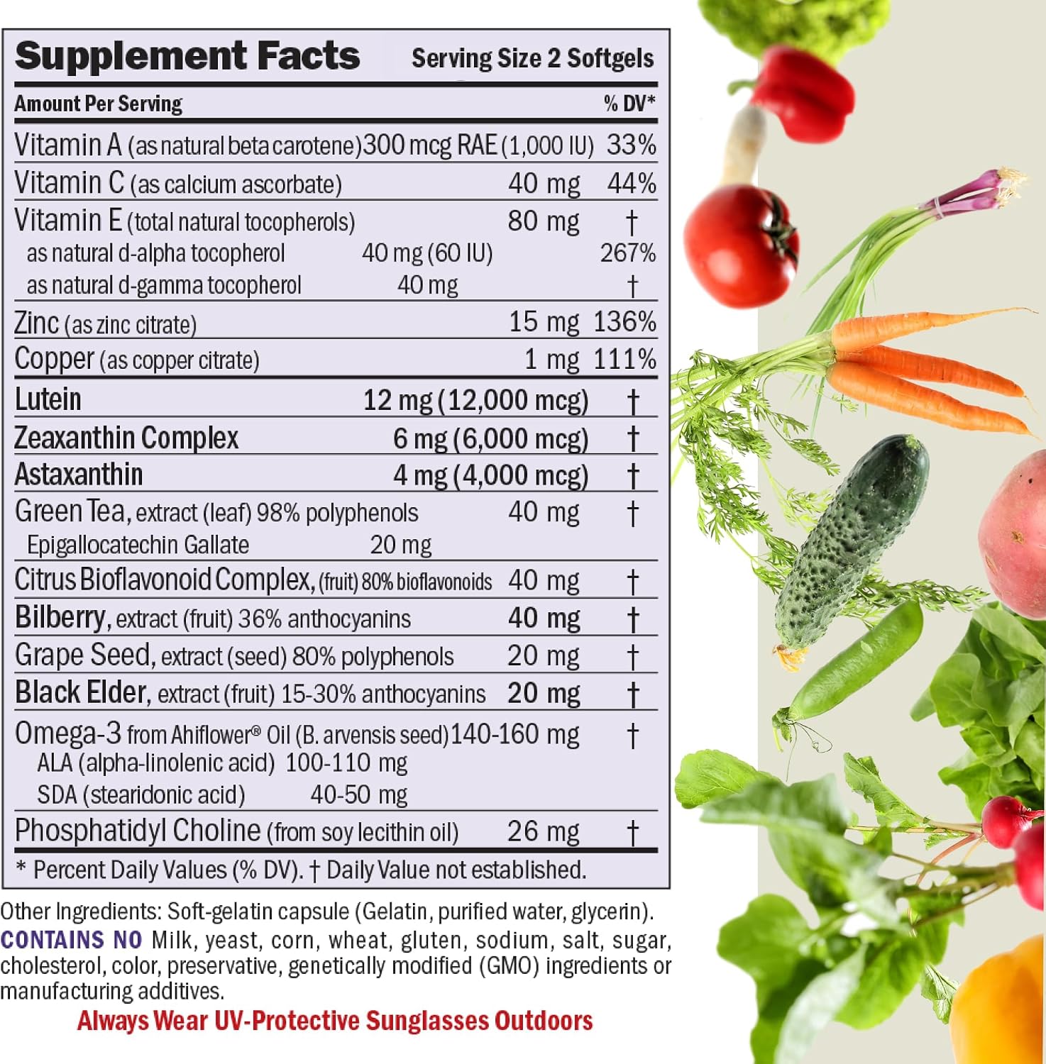 ANDREW LESSMAN ProCaps Ultimate Eye Support Astaxanthin 12 mg, 180 Softgels