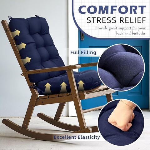 1 Pack Outdoor Chair Cushion Set Waterprood Seat Pad for Patio
