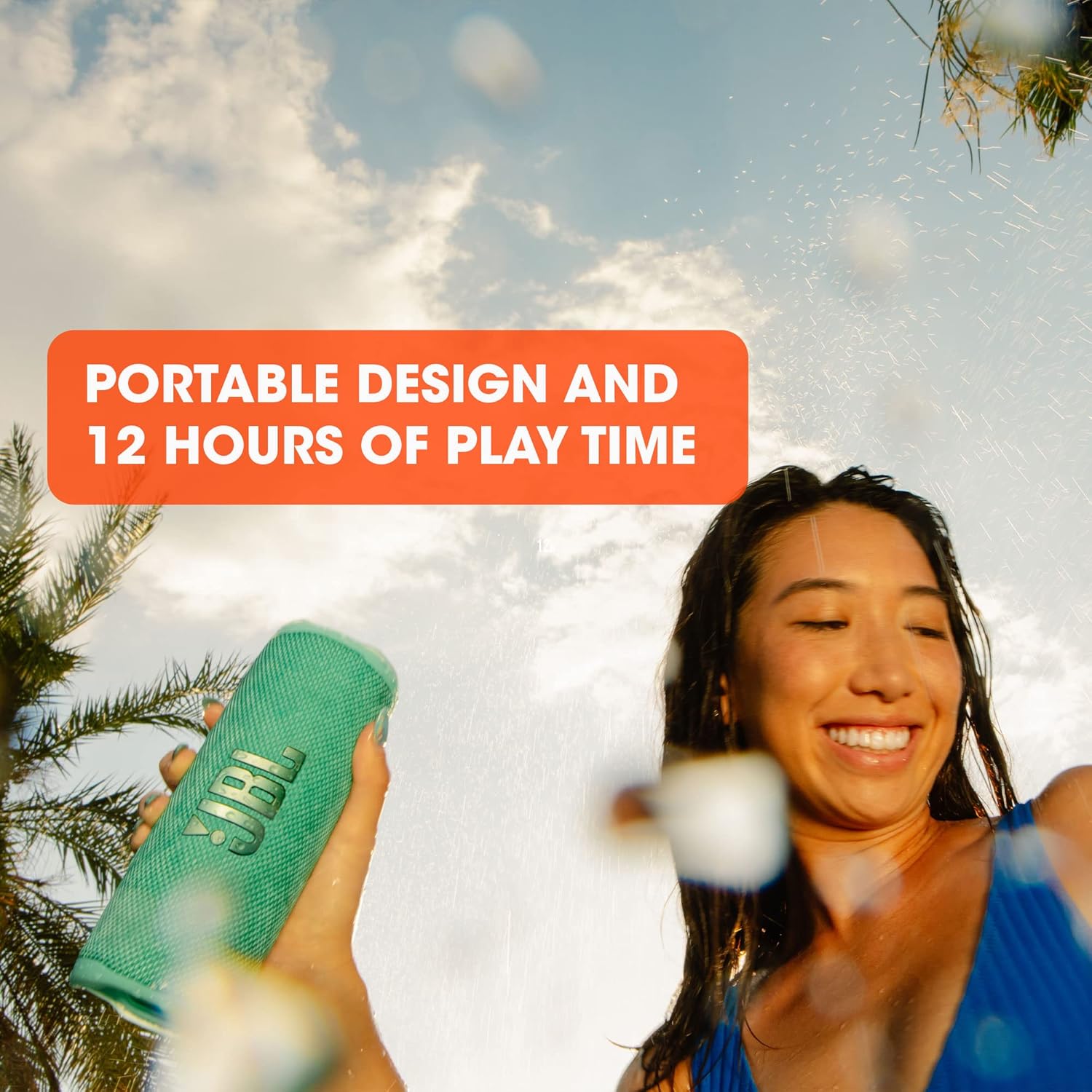 JBL Flip 6 - Portable Waterproof Speaker - Blue