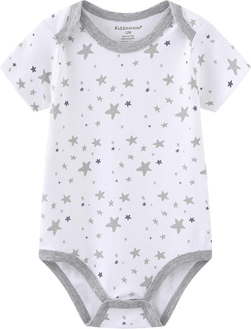 Kiddiezoom Baby Layette Set Baby Boys' 9-Piece Bodysuits Pants Set Toddler Girl Boy Unisex Baby Gift Sets