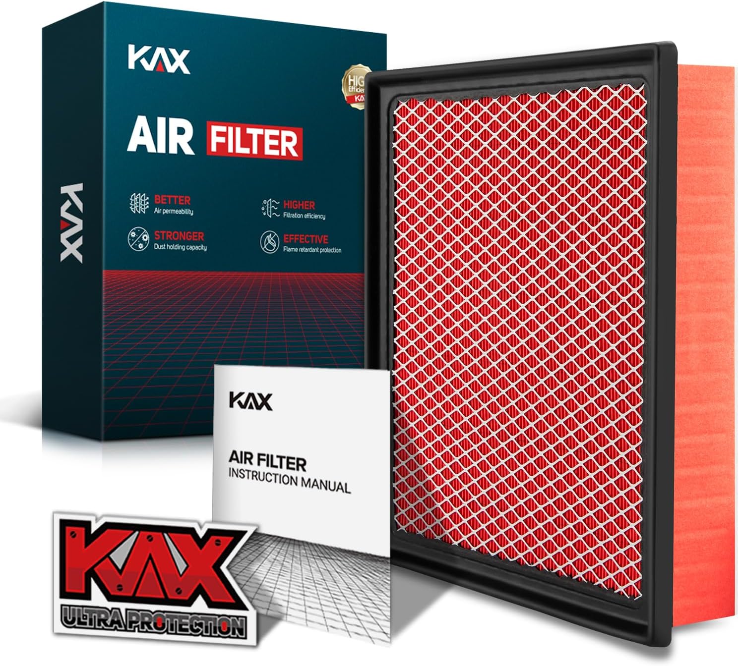KAX CA11895 Premium Engine Air Filter for Toyota Tacoma 2016-2023 3.5L