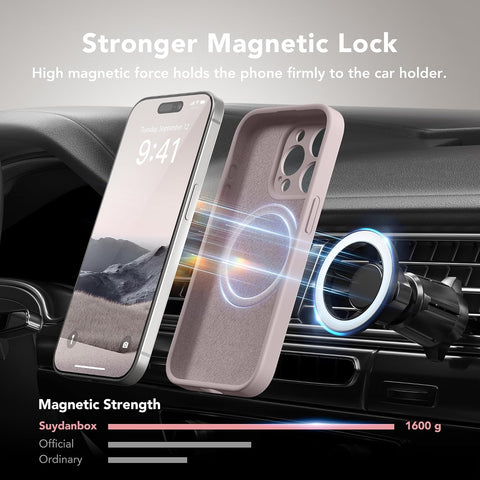 Magnetic for iPhone 14 Pro Max Case Silicone Hazel