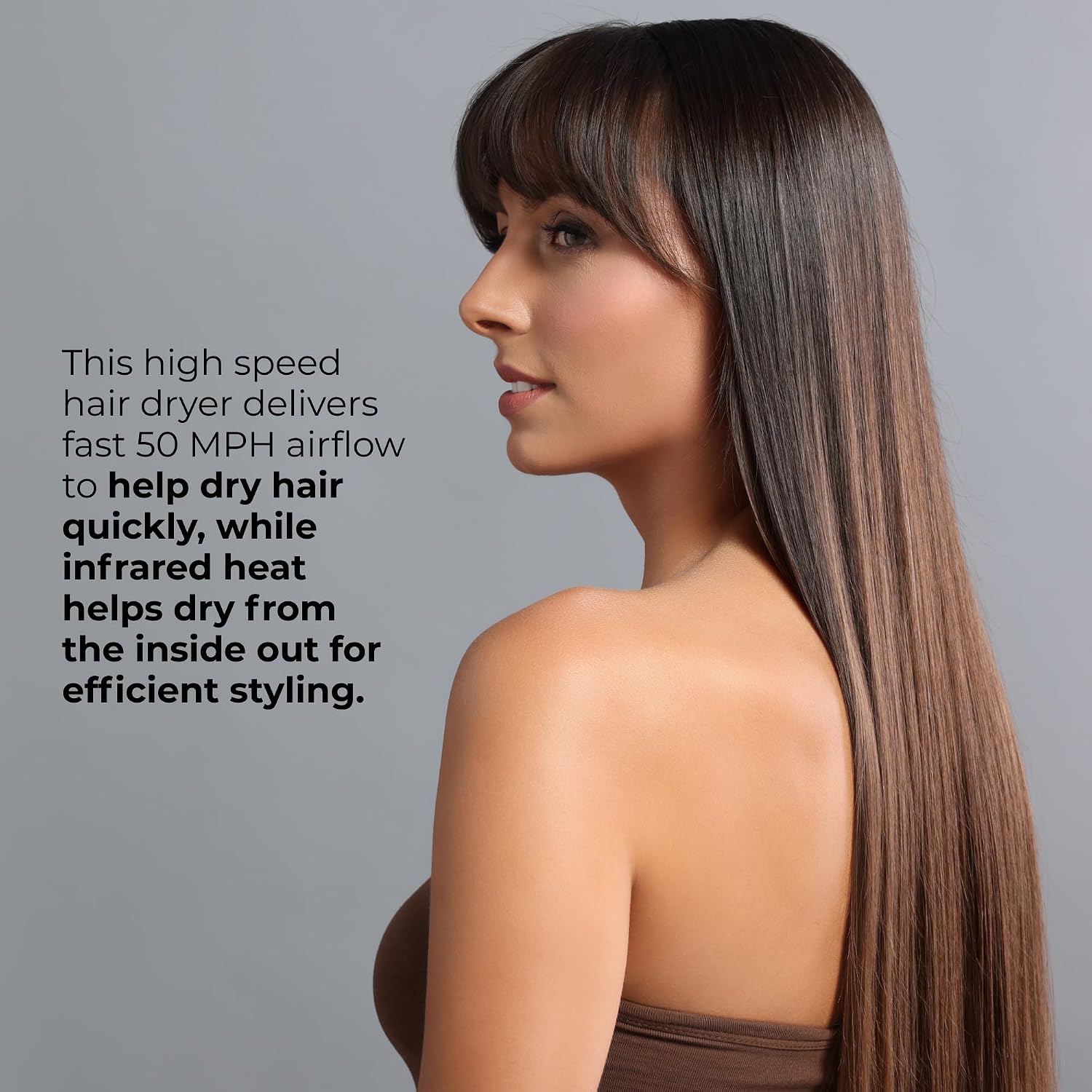 RUSK Engineering W8less Professional 2000 Watt Dryer, 7 Speed Settings, Lightweight.