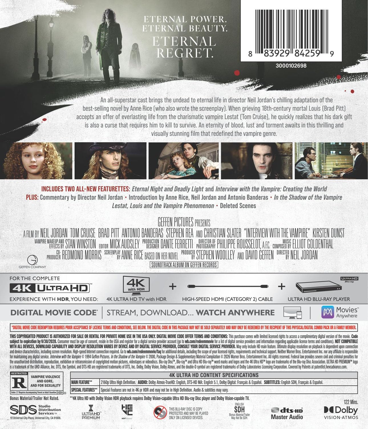 Interview with the Vampire (4K Ultra HD + Digital)