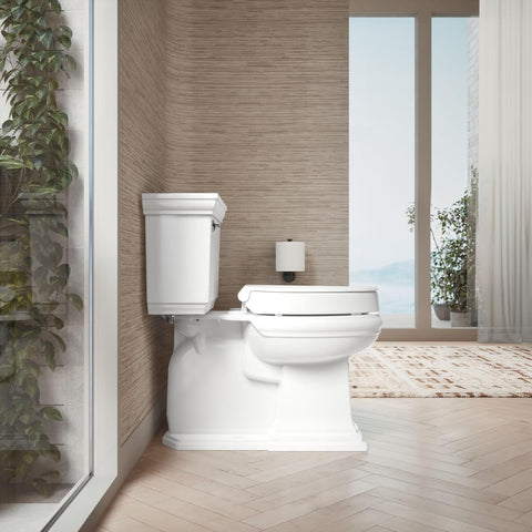 KOHLER 25875-0 Hyten 3" Height, Elevated Soft Close Elongated Toilet Seat, Contoured Seat with Grip-Tight Bumpers, Quick-Attach Hardware, No Slam Toilet Seat, White