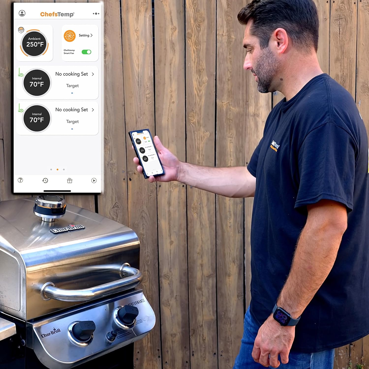 ProTemp S1 Patented Smart Grill Gauge Thermometer Hub Wi-Fi and Bluetooth