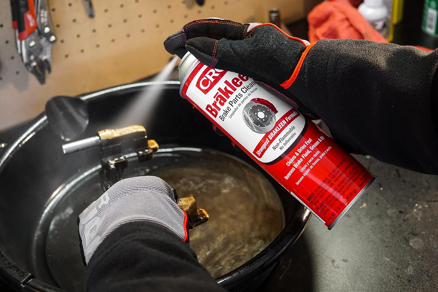 CRC Brakleen Brake Parts Cleaner Spray - Non-Flammable - 19 oz (12-Pack)