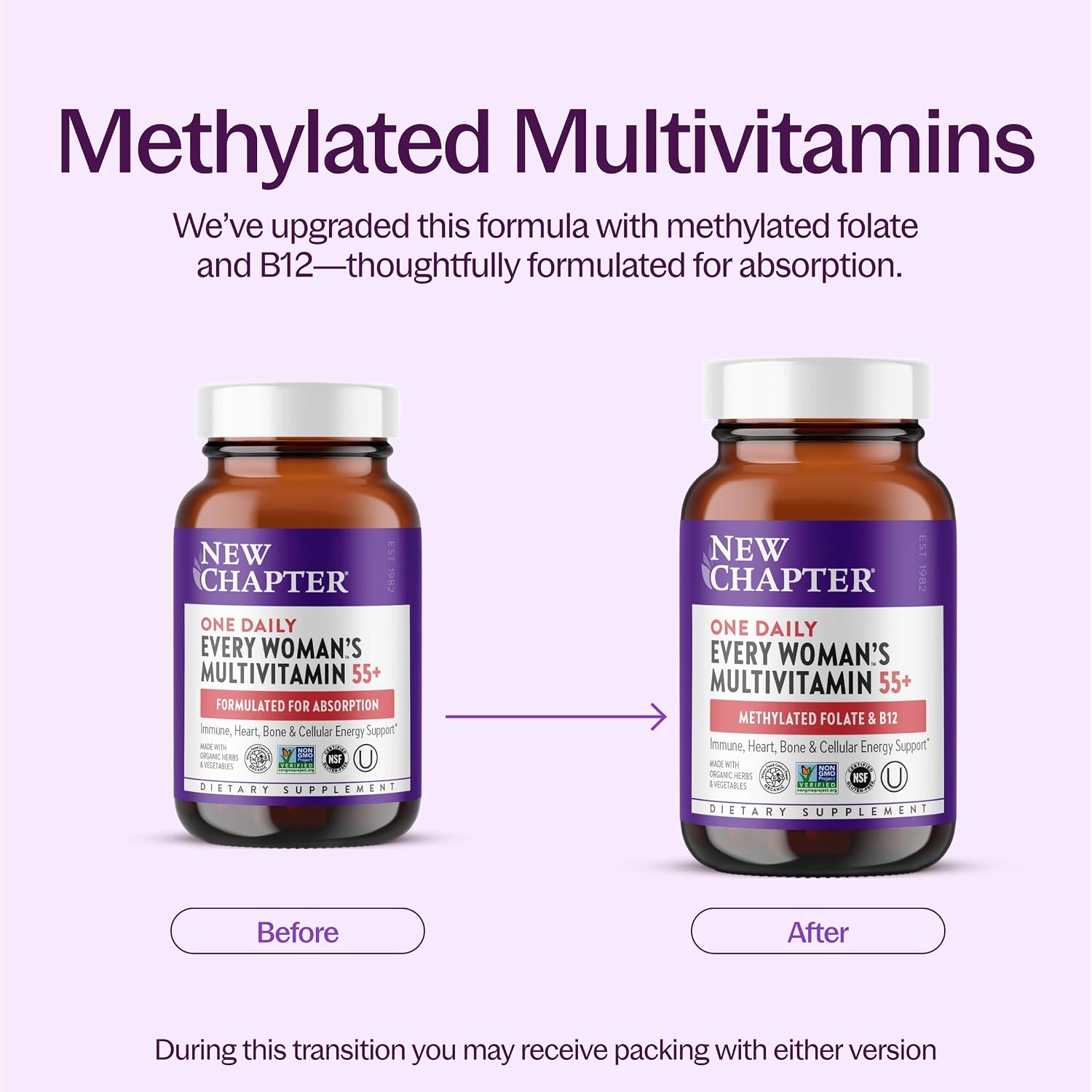 New Chapter Every Woman's One Daily 55+ Multivitamin, 96 Tablets