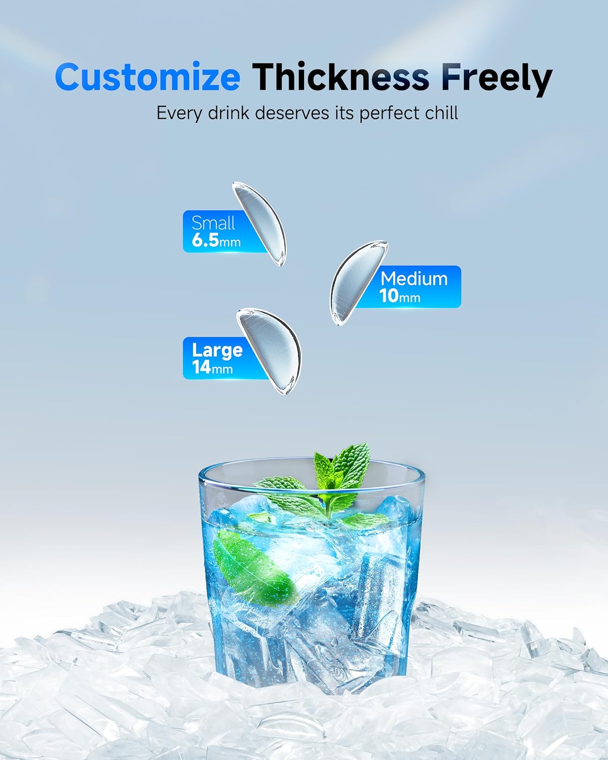 Countertop Ice Maker with Self-Cleaning, Ice Maker for Home Bar