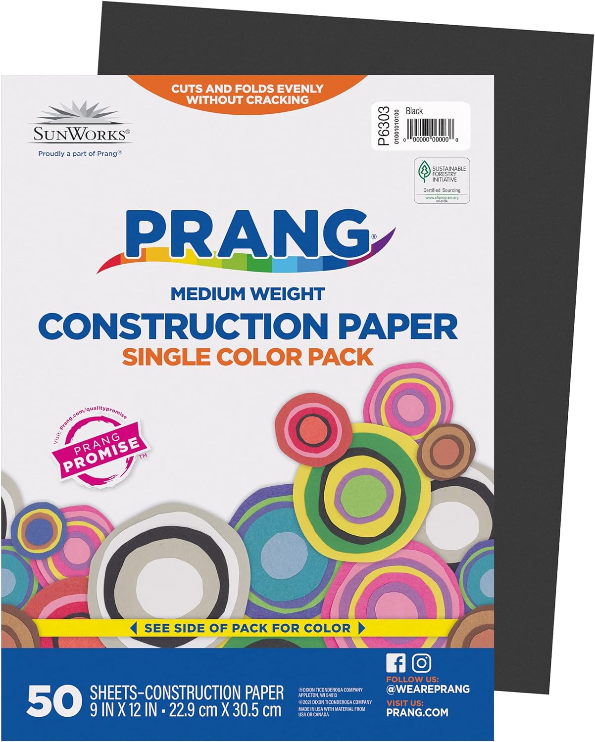 Prang Construction Paper, Stack, One Color, Standard Weight