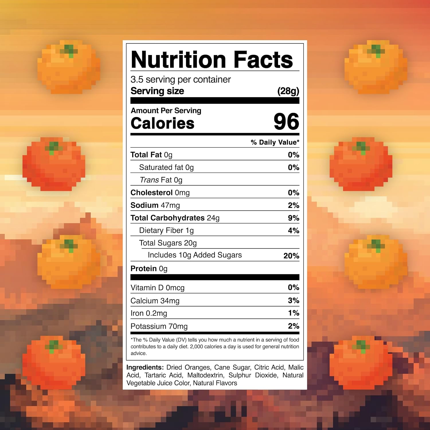 Final Boss Sour Fruit Candy, Souranges, Level 4, 1 Pack