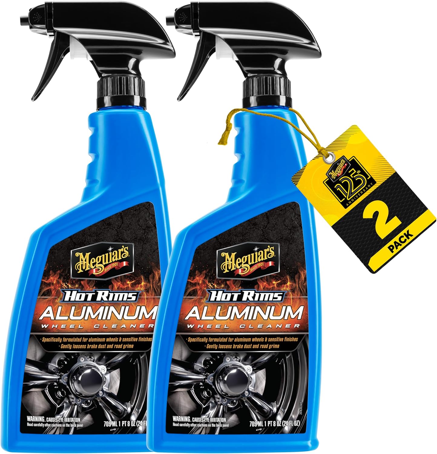 Meguiar's Hot Rims Aluminum Wheel Cleaner, 24 Oz, 2 Pack