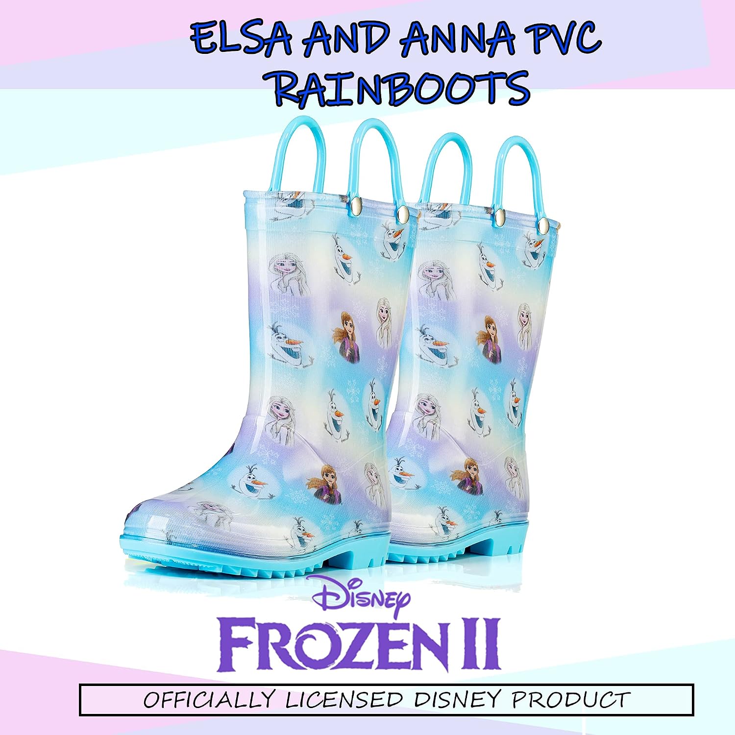 Disney Girls' Frozen 2 Waterproof Rain Boots