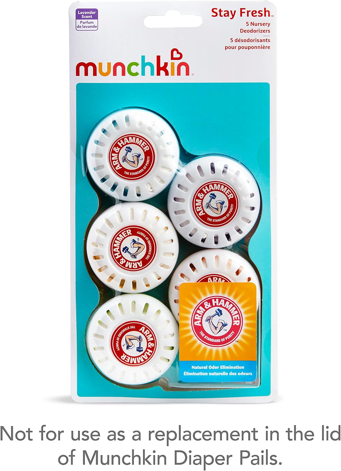 Munchkin® Arm and Hammer Nursery Fresheners, Assorted Scents of Lavender or Citrus, 5 Count