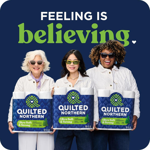 Quilted Northern Ultra Soft & Strong Toilet Paper, 6 Mega Rolls = 24 Regular Rolls, 4X Stronger*, Premium Soft Toilet Tissue