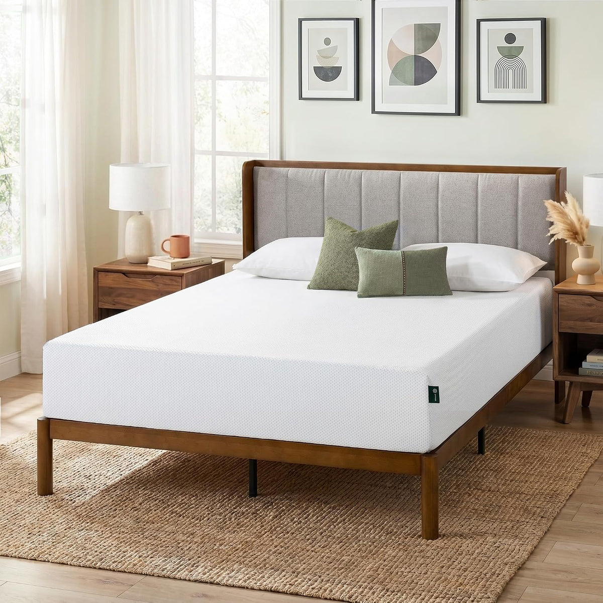 ZINUS 10 Inch Green Tea Cooling Gel Memory Foam Mattress / Cooling Gel Foam / Pressure Relieving / CertiPUR-US Certified / Bed-in-a-Box, Queen