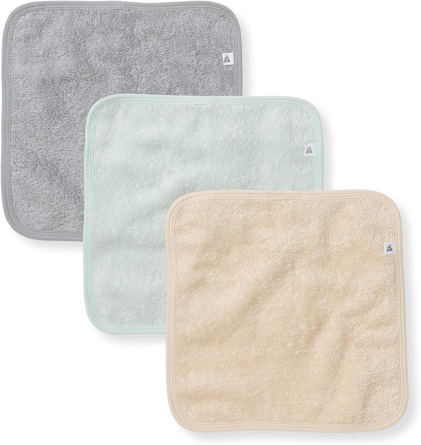 Burt's Bees Baby Infant Washcloths, 100% Organic Cotton 9x9 in, 3-Pack