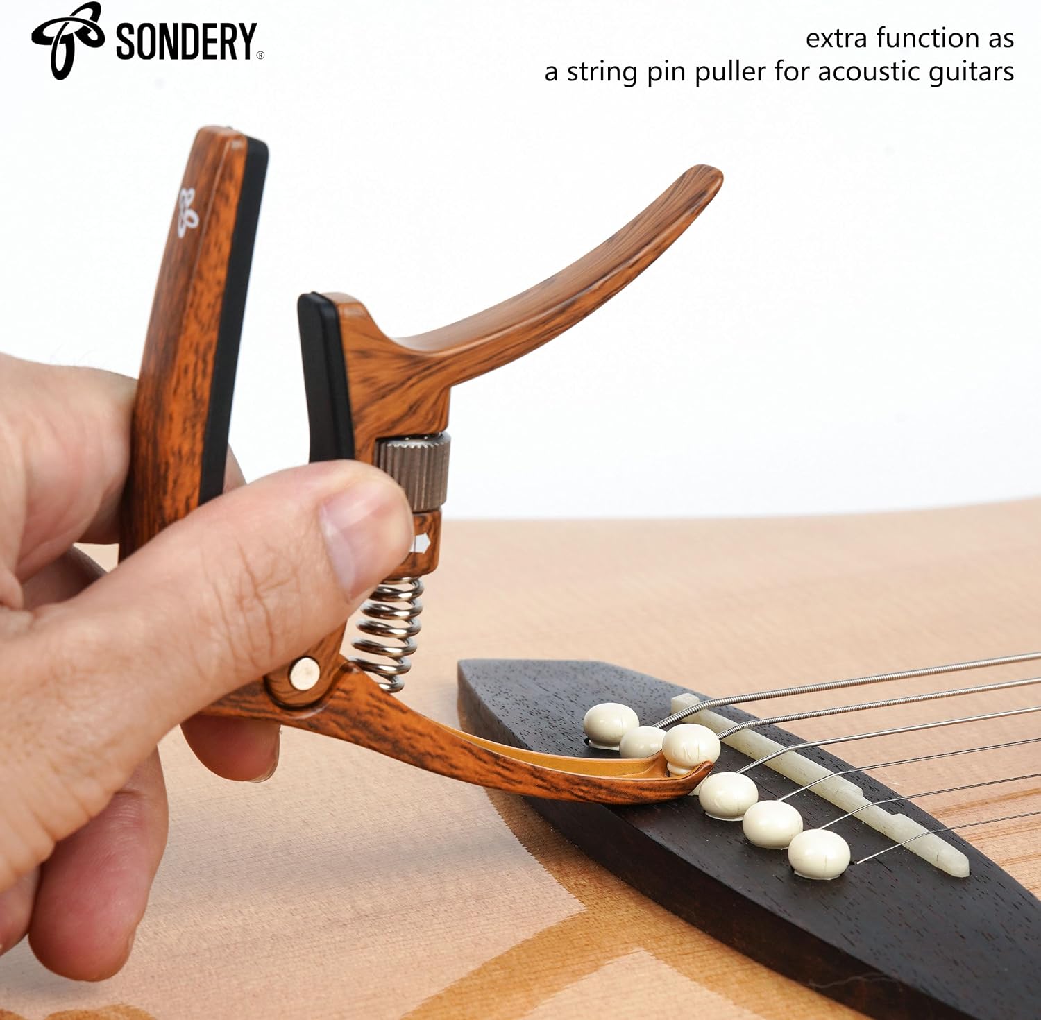 Sondery Adjustable Capo Quick Release for 6 String Acoustic Electric Guitar