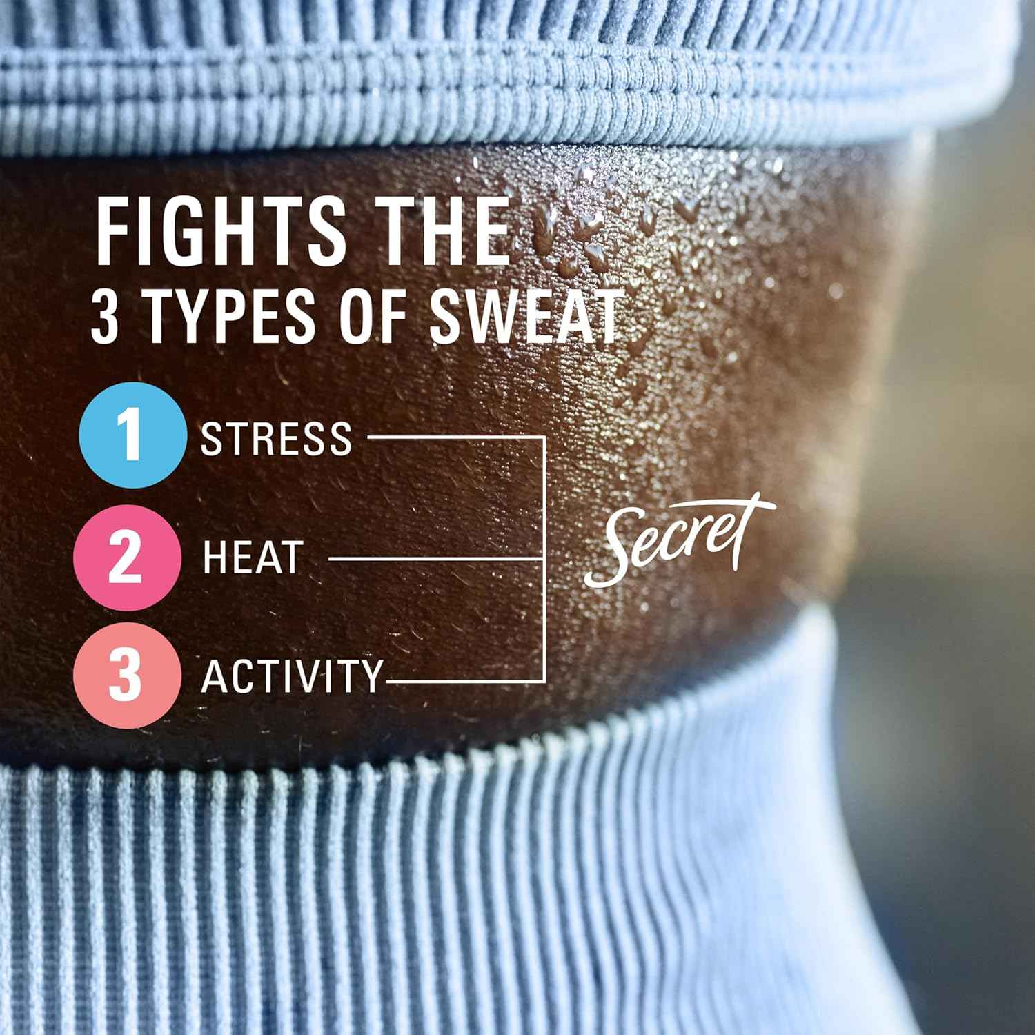 Secret Clinical Strength Antiperspirant and Deodorant for Women, Free & Sensitive, 3X Stress Sweat Protection, PH Balancing Minerals, Soft Solid, Unscented, 1.6 oz (Pack of 3)