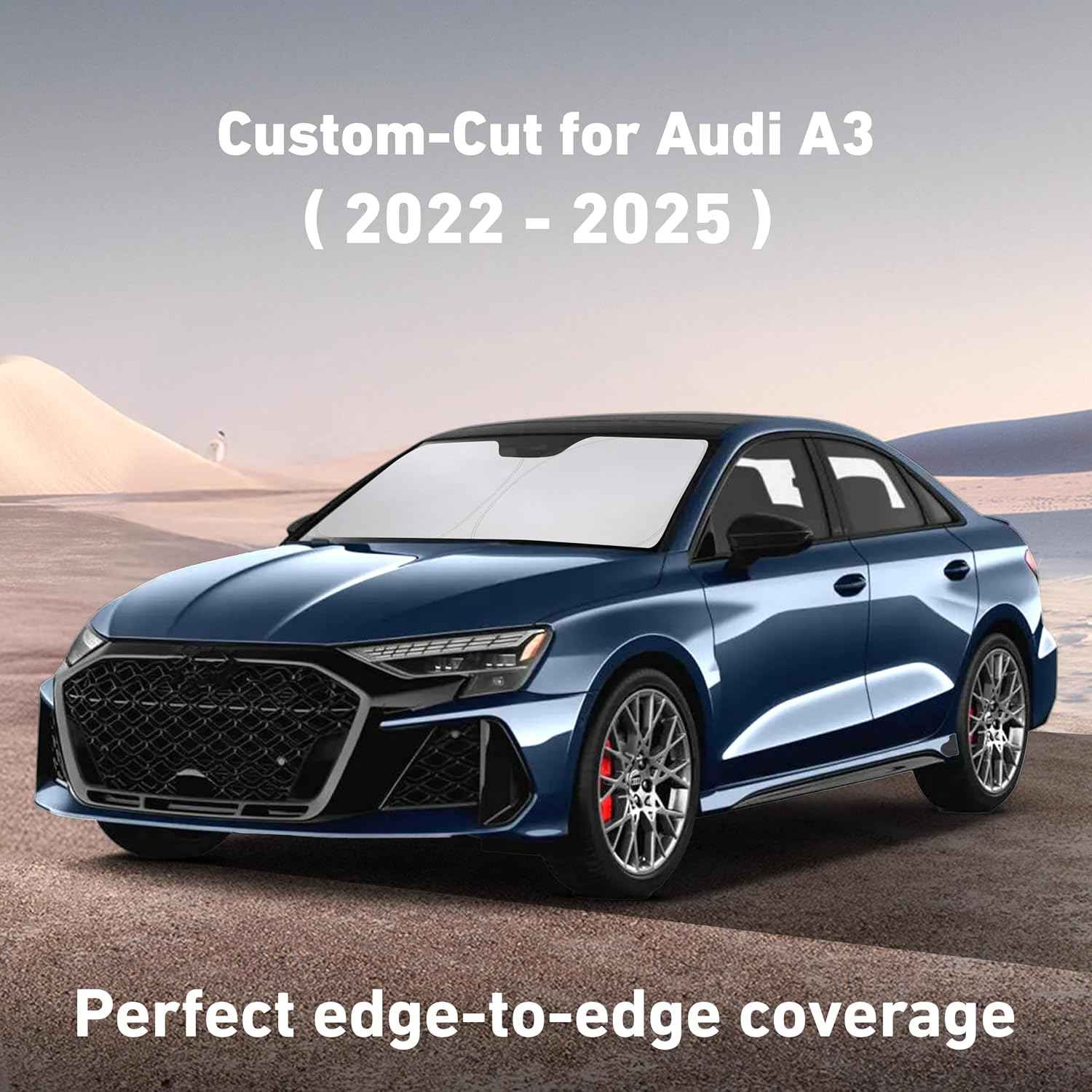 EcoNour Windshield Sunshade Compatible for Audi A3 2022-2023 2024 2025