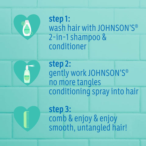 Johnson's Baby No More Tangles Detangling Spray, 10 Ounce