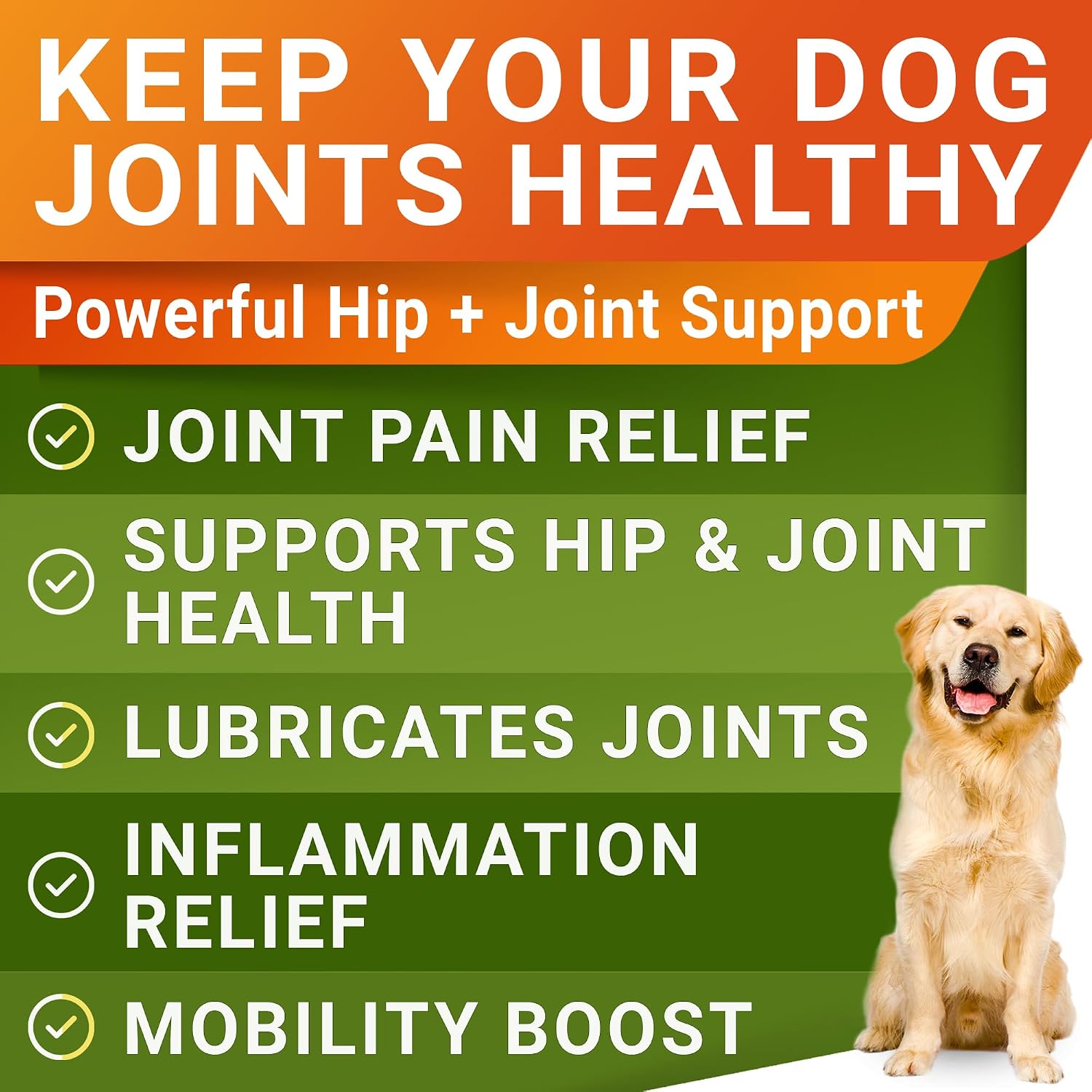 Advanced Glucosamine for Dogs, Chondroitin & MSM Hip Joint Supplement Chews