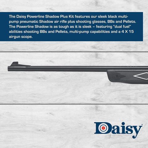 Daisy Powerline 880 Multi‑Pump .177 BB/Pellet Rifle Kit