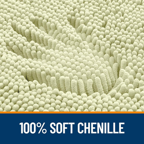 OLANLY Bathroom Rugs 30x20, Extra Soft Absorbent Chenille Bath Rugs