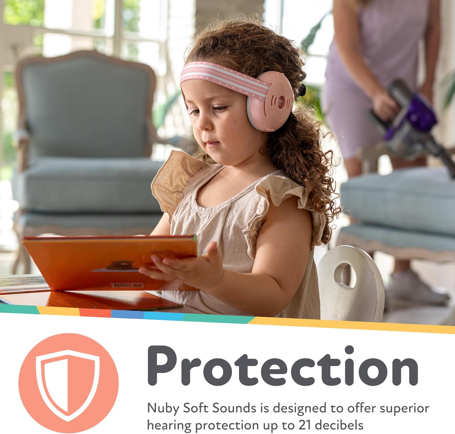 Nuby Soft Sounds Noise-Canceling Earmuffs with Travel Case