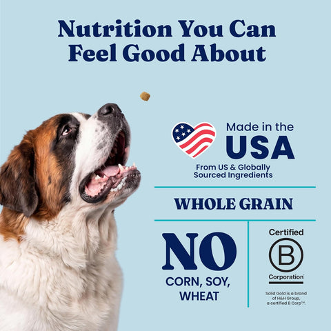 Solid Gold Bison Dry Dog Food, High Protein for Large Breeds, 22LB