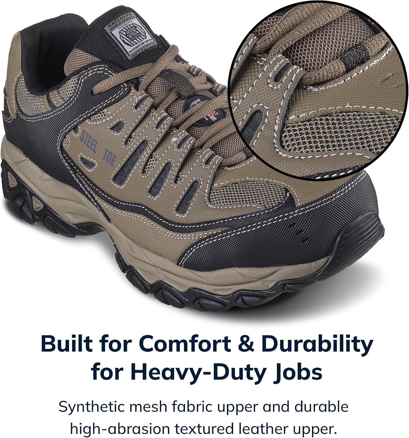 Skechers Men's Cankton Steel Toe Lace Up