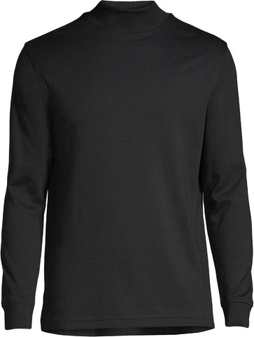 Lands' End Men's Supima Cotton Mock Turtleneck