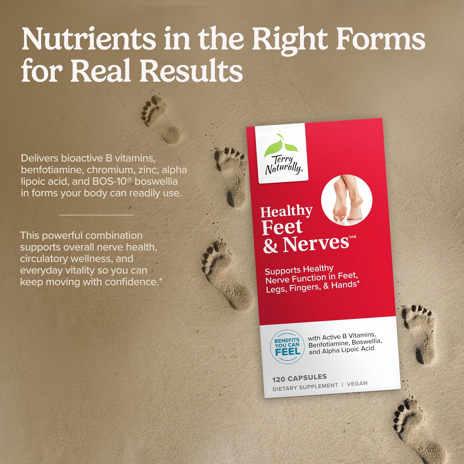 Terry Naturally Healthy Feet and Nerves - Nerve Function - 120 Count