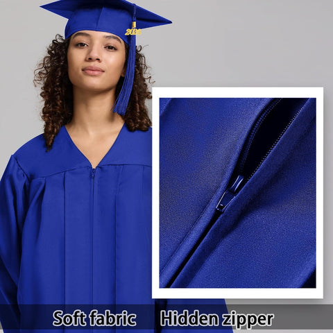 Graduation Cap Gown 2026 2027 Matte Unisex for High School Bachelor