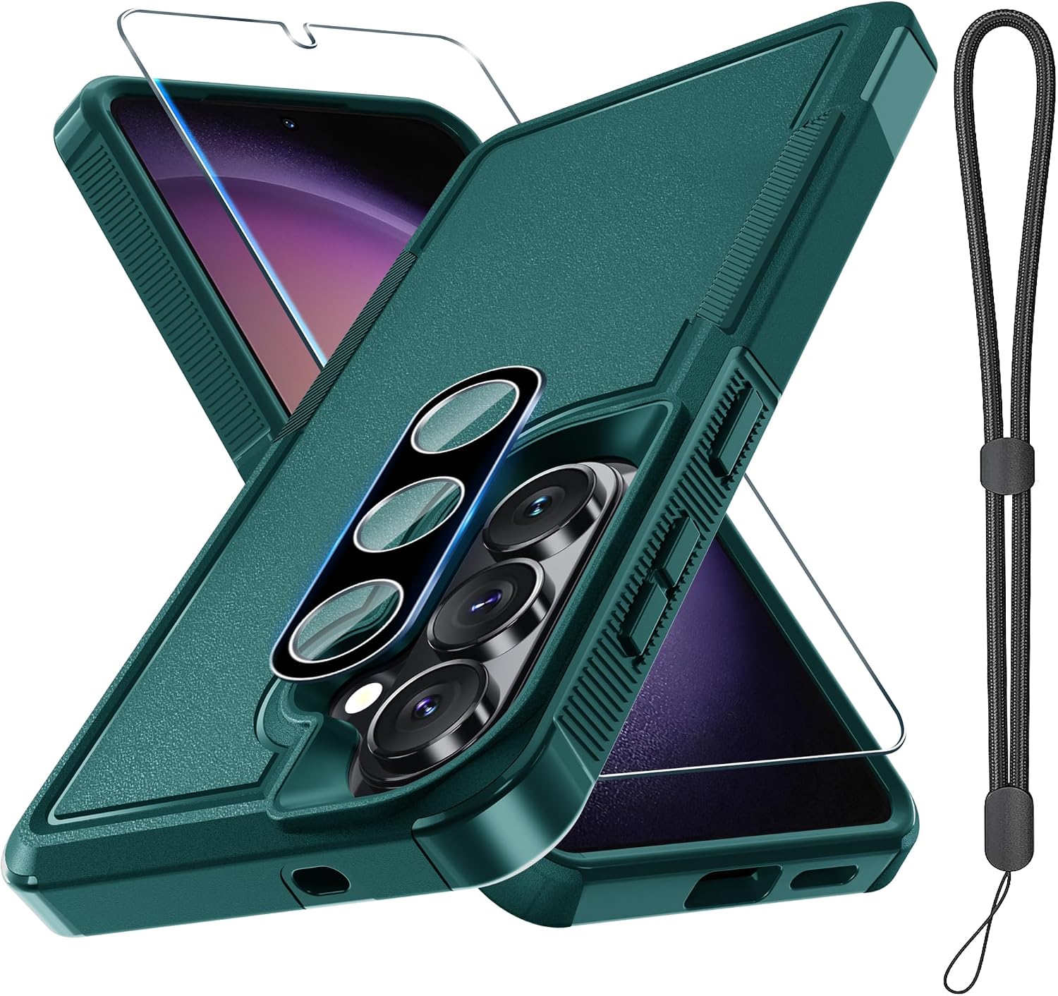 for Samsung Galaxy S26+ Plus Case,Military Grade Phone Cover, Dark Green