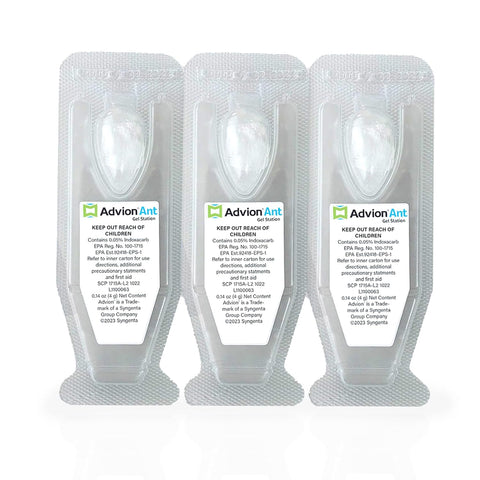 Syngenta Advion Ant Gel Station Insecticide, Ready-to-Use Gel Bait with The Active Ingredient Indoxacarb, Ant Bait for Use Indoor and Outdoor, 1 Box (3 Total Stations)