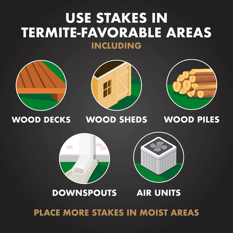 Spectracide Terminate Termite Detection & Killing Replacement Stakes, 8 Pk