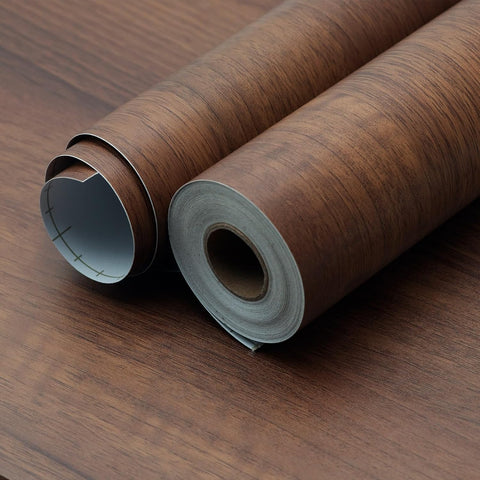 Walnut Wood Grain Contact Paper for Countertops Cabinets Thicken Wood Peel and Stick Wallpaper Waterproof Removable Self-Adhesive Vinyl Sticker Paper Faux Wooden Look Decor Roll 16x78 inch