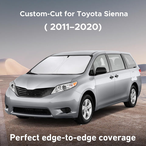 EcoNour Windshield Sunshade Compatible for Toyota Sienna 2011-2019 2020