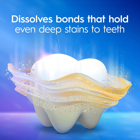 Crest 3D White Deep Stain Remover Toothpaste, Teeth whitening for Adults, 3.1oz, 2 Pack, Sensitivity Safe, Enamel Repair, Cavity Protection, Fluoride Toothpaste, Travel Size Toiletries