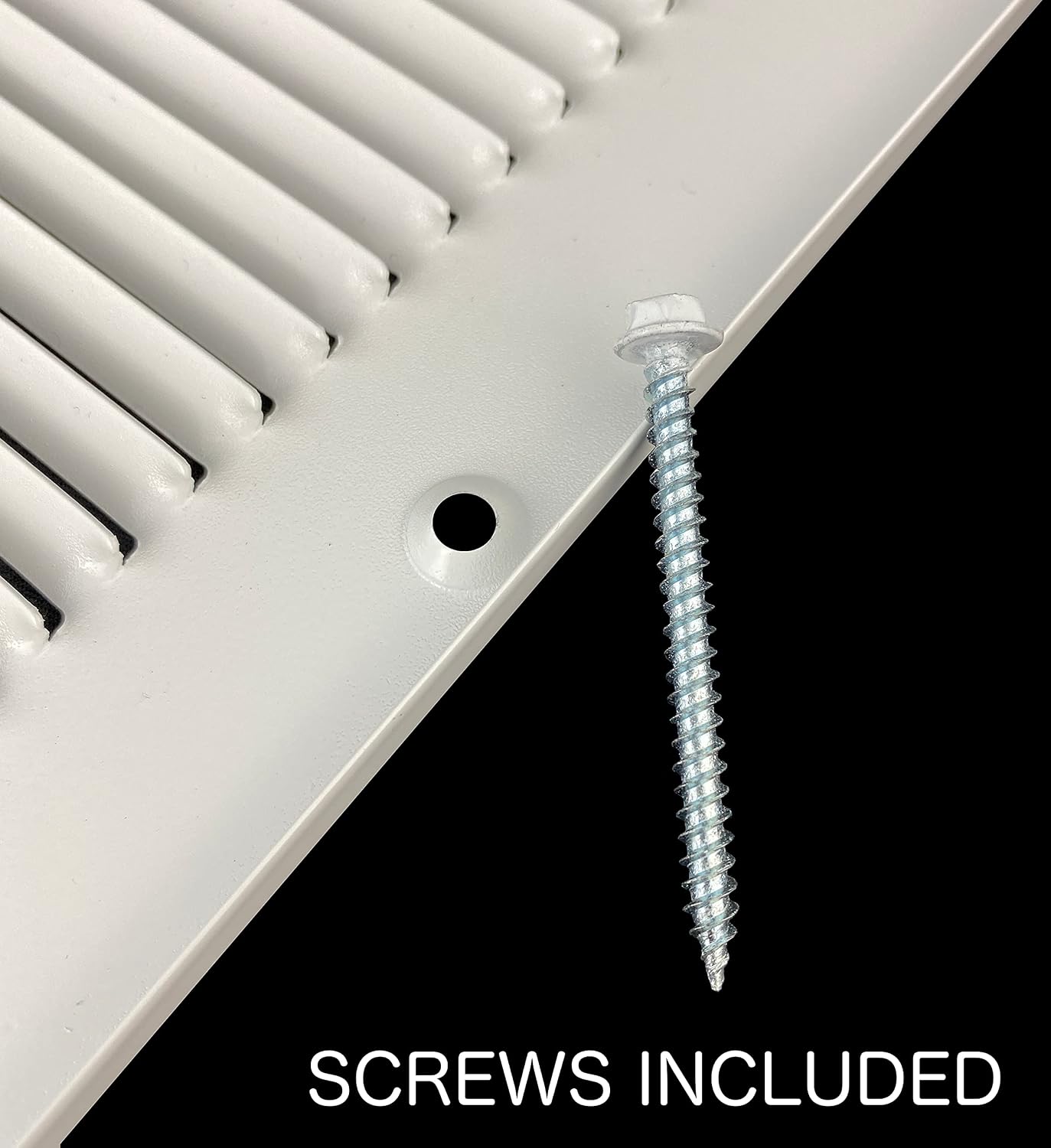 Fits 24x12 Duct Opening | Steel Return Air Grille by Handua | Vent Cover Grill for Sidewall and Ceiling | White | HVAC Cold Air Intake Grille | Outer Dimensions: 25.75"W X 13.75"H
