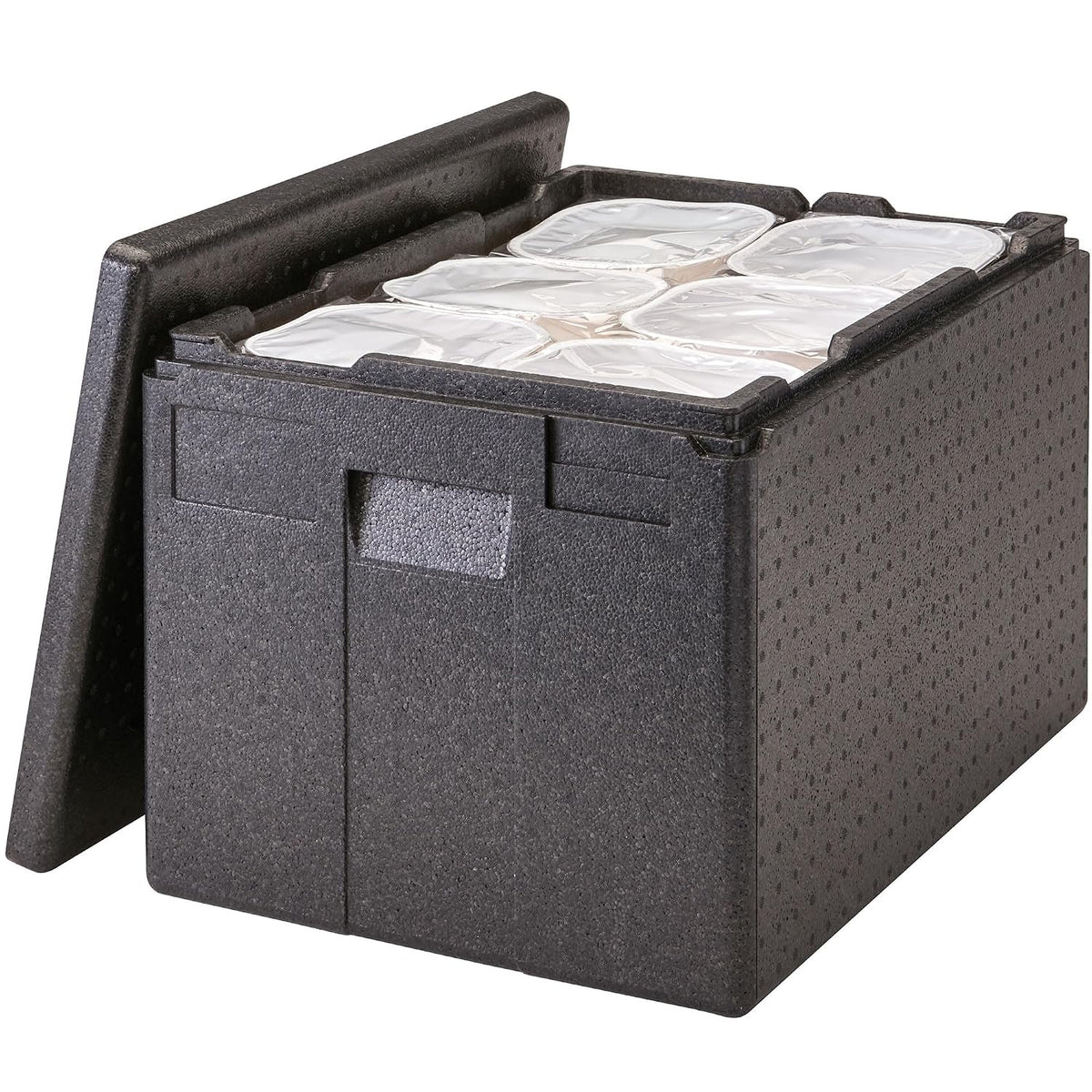 Cambro GoBox Insulated Lightweight Thermal Hot Box and Food Pan Carrier (12 Inch Deep) - Hotbox and Food Warmer for Catering & Transport - Top Load (Black)